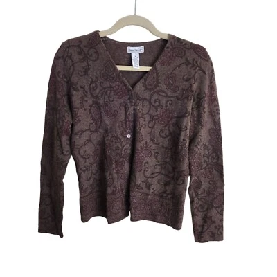 Кардиган Deane & White нейтральный коричневый из овечьей шерсти ангорской смеси свитер размер M - Изображение 1 из 4