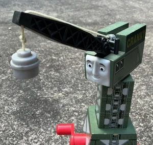 VINTAGE CRANKY THE CRANE 2005 THOMAS & FRIENDS WOODEN RAILWAY WORKS WELL EXC! - Picture 1 of 6