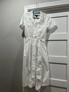 JCrew Women’s White Tie Front Dress SZ 2 - Picture 1 of 4