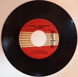 JORGE GUTIERREZ ZAMORA - LA CALACA - 1973 MEXICAN 7" SINGLE, LATIN ROCK - Picture 1 of 3