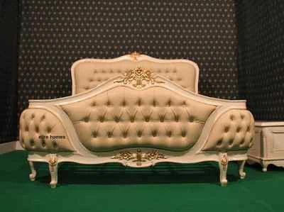 > Cama Chatelet® de lujo de diseño King o Queen hecha a mano para madera de caoba a medida Foto 1 de 4