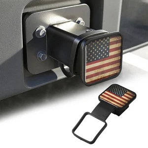 US Flag Trailer Hitch Cover,Trailer Hook Dust-Proof Plug Tow Hitch Cover for 2'' - Picture 1 of 11