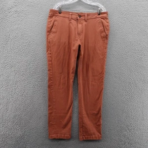 Pantalone chino Lucky Brand 410 taglia 34x32 marrone uomo vita media relax gamba affusolata - Foto 1 di 14