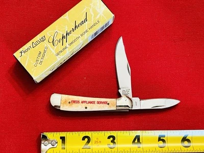 FROST COPPERHEAD KNIFE SEKI CITY JAPAN SMOOTH APPALOOSA BONE NOS UNION KNIFE - Image 1 of 4
