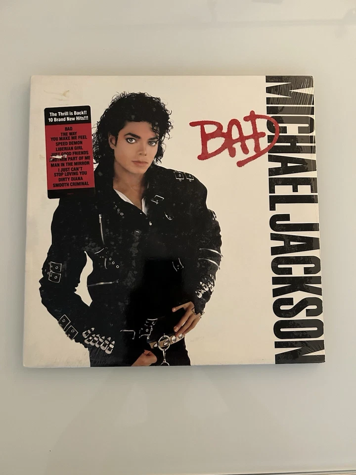Michael Jackson  Bad Factory Sealed LP 1987 1st Press with Hype Label EPIC 40600 - Image 1 of 4