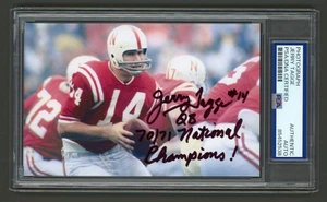 Jerry Tagge Signed Photo (PSA) Natl Champs Inscription Nebraska Cornhuskers Auto - Picture 1 of 2