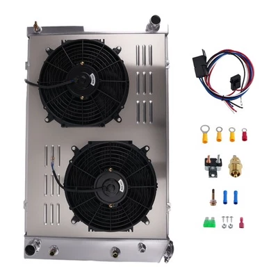 3 Row Aluminum Fan Assembly for Chevy C10 K10 Suburban 1974-1986 716 - Image 1 of 4