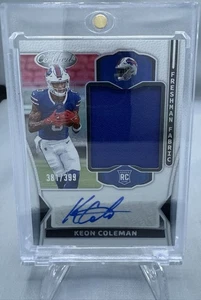 2024 Certified Freshman Fabric Keon Coleman RPA /399 No. FMS-KCN WR1 - Bild 1 von 2