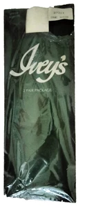 2 Pr Vintage IVEY'S 1970-80 PEARL Sandalo al ginocchio piede tubo nylon misura 8,5-11 - Foto 1 di 4