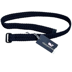 NWT! Vineyard Vines Boy Belt On the go OTG Nautical Navy Braided Bungee D-ring - Picture 1 of 5