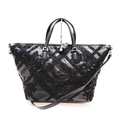 NO TARIFF Valentino Garavani Hand Bag Black Leather 3292287 - Image 1 of 4