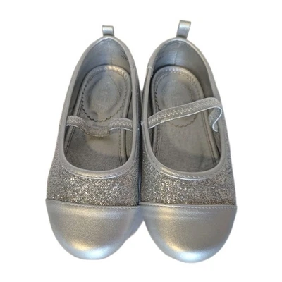 Sapatos de princesa prata infantil tamanho 11 para meninas parques da Disney - Imagem 1 de 4