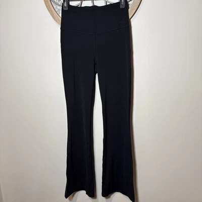 Lululemon Pants Womens 6 Black Groove Flare High Rise Nulu Yoga Leggings Gym - Image 1 of 4