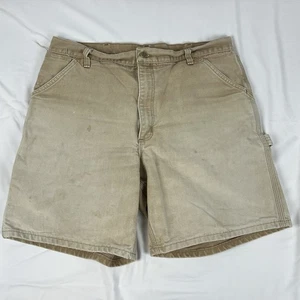 Carhartt Tan Carpenter Shorts Relaxed Fit Gr. 34 Distressed - Bild 1 von 12