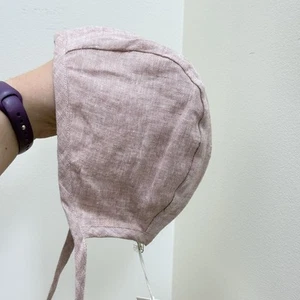 Briar Baby NEW Classic Bonnet - Rose Linen - 18-24m Handmade Fall Spring Hat T34 - Picture 1 of 7