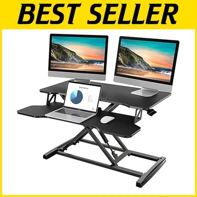 Height Adjustable Standing Desk for Dual Monitors - Image 1 of 4