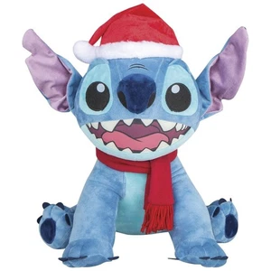15 1/4" Stitch w/ Santa Hat Scarf Holiday Greeter Indoor Christmas Porch Decor - Picture 1 of 8