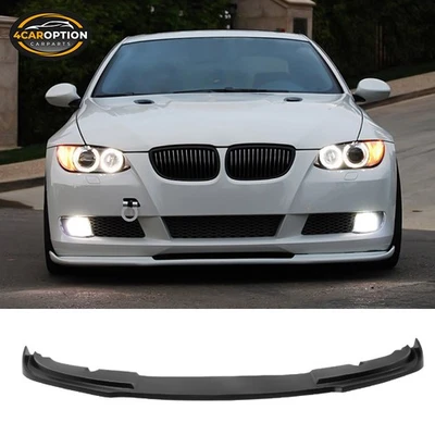 Front Bumper Lip Fits 07-11 BMW E92 E93 Pre Lci 3 Series 2DR H Style Spoiler PU - Image 1 of 4