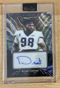 Dylan Horton - 2023 Wild Card Chrome #WCL-33 (RC)  Auto  /3  Texans    I369 - Picture 1 of 2