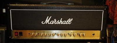 Cabezal amplificador Marshall DSL100HR 2 canales 100 vatios DSL-100 HR doble súper cable como nuevo Foto 1 de 4