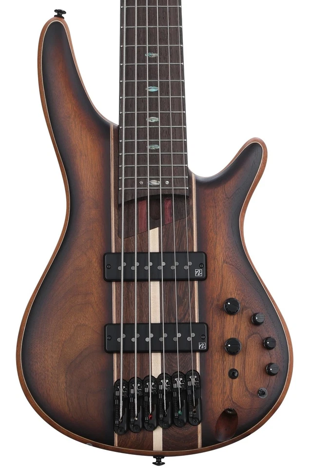 Ibanez SR1356BDUF SR Premium 6-String Bass - Dual Mocha Burst Flat