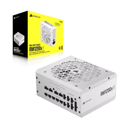 Corsair RM1200x Shift White ATX 3.1 - 1200w - 80 plus Gold - Photo 1/4