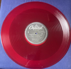 Beatles Komm Gib Mir Deine Hand/Sie Liebt Dich 12” Capitol Promo RED Vinyl - Picture 1 of 6