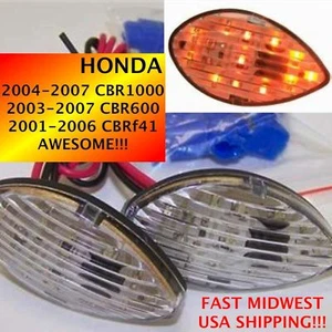 2012 12 HONDA CBR 600 RR Clear LED Flush Mount Turn Signals 1 pair TS01 - Picture 1 of 1