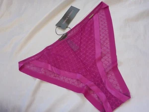L, Savage x Fenty Show n Tell String Bikini, purple mesh,nylon/elastane, NEW - Picture 1 of 12