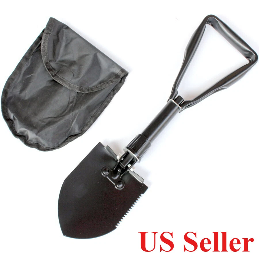 Folding Military Shovel Survival Spade Emergency Garden Camping Outdoor Tool US - Image 1 of 4
