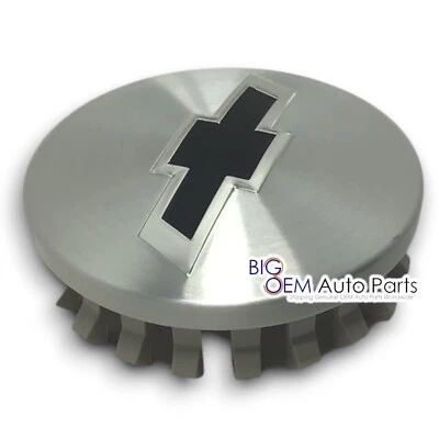 Tapa central de rueda negra con pajarita negra Chevrolet Silverado Colorado Tahoe de 3,25" OEM nueva Foto 1 de 4