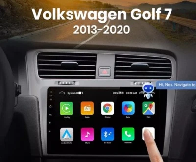 RADIO 2 DIN 10" ANDROID PER VOLKSWAGEN GOLF 7 BLUETOOTH USB GPS WI-FI  - Immagine 1 di 3