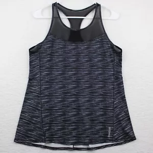 Reebok Women's Athletic Racer Back Tank Top Size XS Black & White - Picture 1 of 8