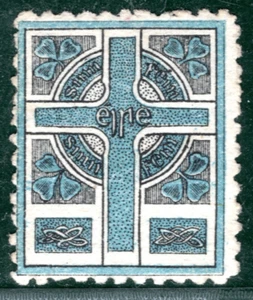 Ireland EIRE Forerunner SINN FEIN Stamp/Label *Pale Blue* CELTIC CROSS WHITE26 - Picture 1 of 6