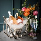 Culinary Concepts Octopus Stand & Crackle Glass Bowl Champagne Bucket Cooler