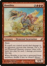 Hostility Lorwyn MINT Red Rare MAGIC THE GATHERING MTG CARD ABUGames