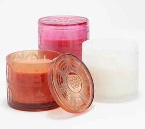 HomeWorx by Harry Slatkin S/3 festliche Gourmand Feiertagskerzen - H231378 - - Bild 1 von 2