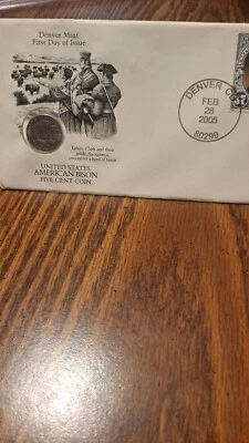 Denver Mint First Day Of Issue Five Cent Feb 28 2005 - Image 1 of 2