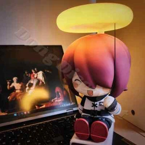 Arknights Exusiai Figurine Q Version Garage Kits Official Genuine Light Source - Picture 1 of 7