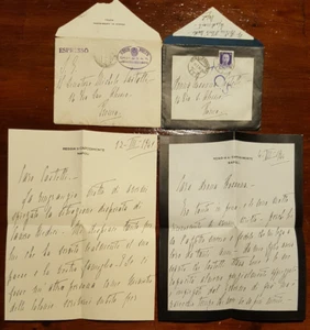 C18975-LETTERE AUTOGRAFE H. DI SAVOIA AOSTA (HELENA)A ROSANNA E MICHELE CASTELLI - Picture 1 of 2