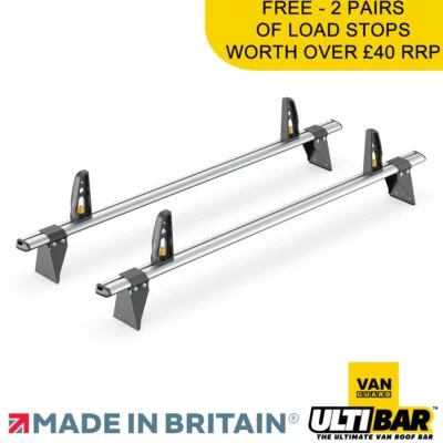 Ford Transit Roof Rack 2000-2014 50mm Gutter 2x Roof Bars Van Guard Ultibar+ - Image 1 of 4