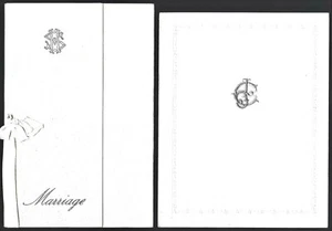 Lote de Invitación de Matrimonio Judío Vintage Sinagoga de Londres Años 50 Años 60 - Imagen 1 de 5