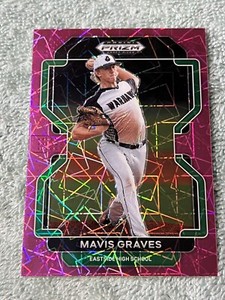 2022 Prizm Draft Picks Mavis Graves Neon Pink Velocity Prizm #PDP182 - Phillies