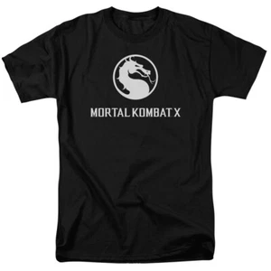 Mortal Kombat X Dragon Game Logo Licensed Adult T-Shirt - Picture 1 of 2