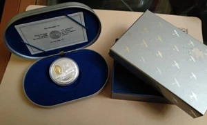 BONITA MONEDA DE 20$ DE CANADÁ 1993 DE PLATA (31,10g / .925) PROOF AVIACIÓN EyC - Imagen 1 de 2