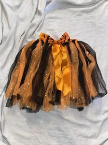 Halloween Tulle Skirt W Bow Kids Size M  - Picture 1 of 4