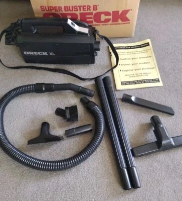 Oreck XL Super Buster B Canister Vacuum Attachments Original Box BB870-AS Nice - Image 1 of 4