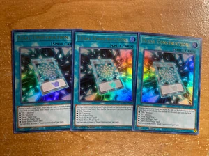 🔥3x Yugioh Zexal Construction MP22-EN091 1ST EDITION ULTRA RARE PLAYSET - Picture 1 of 1