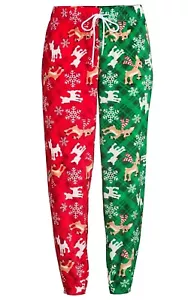 Rudolph Christmas Pajamas Pants Sleep Lounge Women Plus Size 2X XXL 2XL Reindeer - Picture 1 of 2