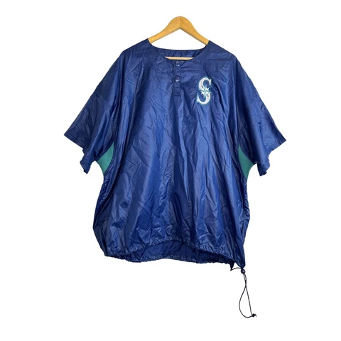 Starter Vintage 90's Seattle Mariners Short Sleeve Windbreaker Size XXL Cover